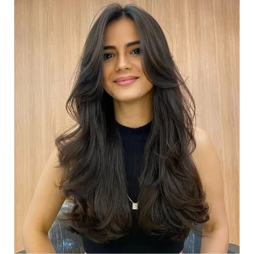 Butterfly Haircut with Curtain Bangs