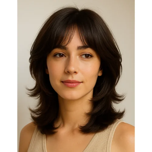 Butterfly Haircut with Fringe for Short Hair