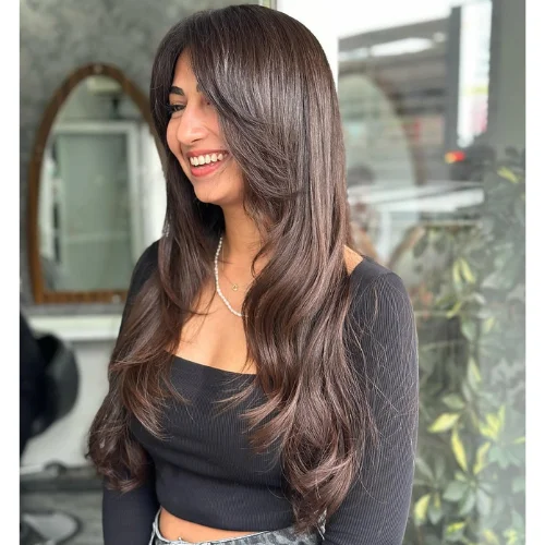 Long Layers with Butterfly Haircut