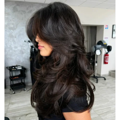 Short Butterfly Haircut with Highlights