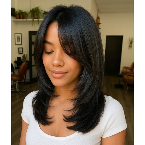 Straight Butterfly Haircut